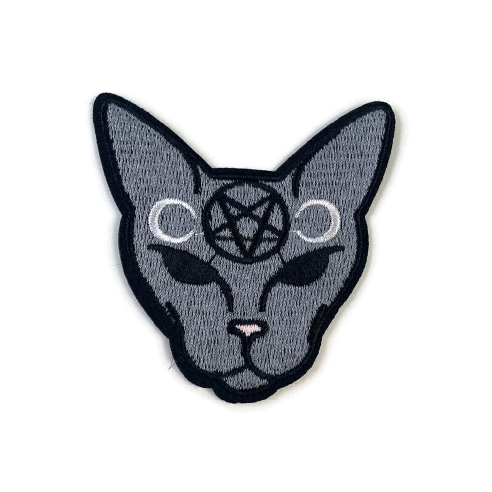 Sphinx Moon Cat Embroidered Patch
